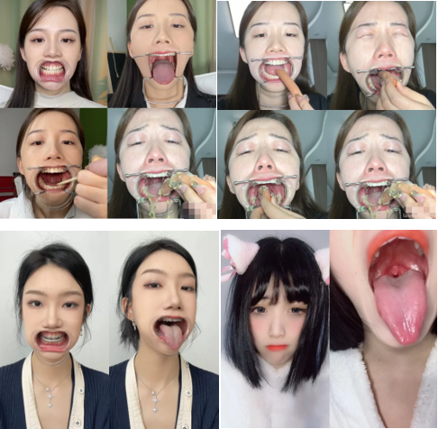 漂亮美女口腔，呕吐，反差婊，舌头，诱惑，喉咙，恋物癖 [10v+1.9][百度网盘下载]-阿黑颜